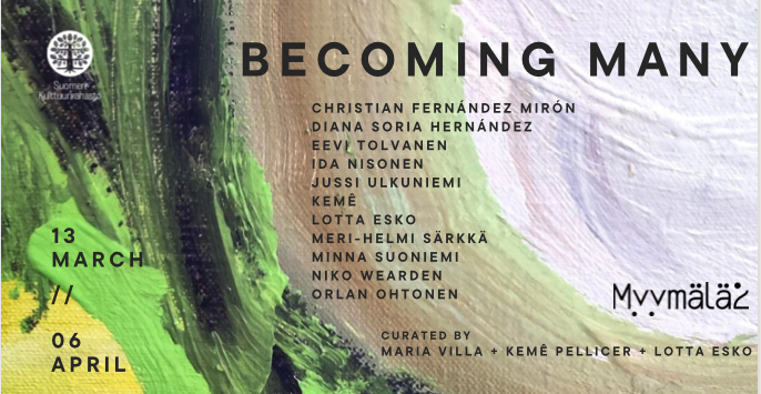 Becoming Many exhibition poster