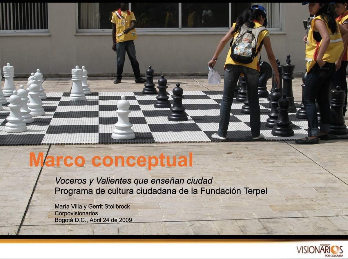 Corpovisionarios — Voceros y Valientes citizenship culture programme, 2009